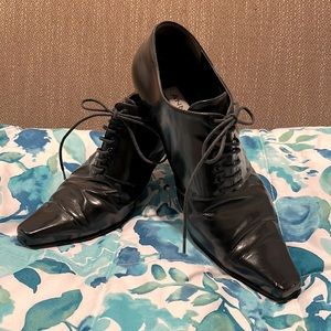 ANN KLIEN meets STEAMPUNK or Harry Potter. Italian leather lace ups